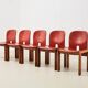 Tobia & Afra Scarpa Set of 5 Model 121 Dining Chairs for Cassina Italy 1965