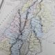 Palestine, old map, printed in 1852.