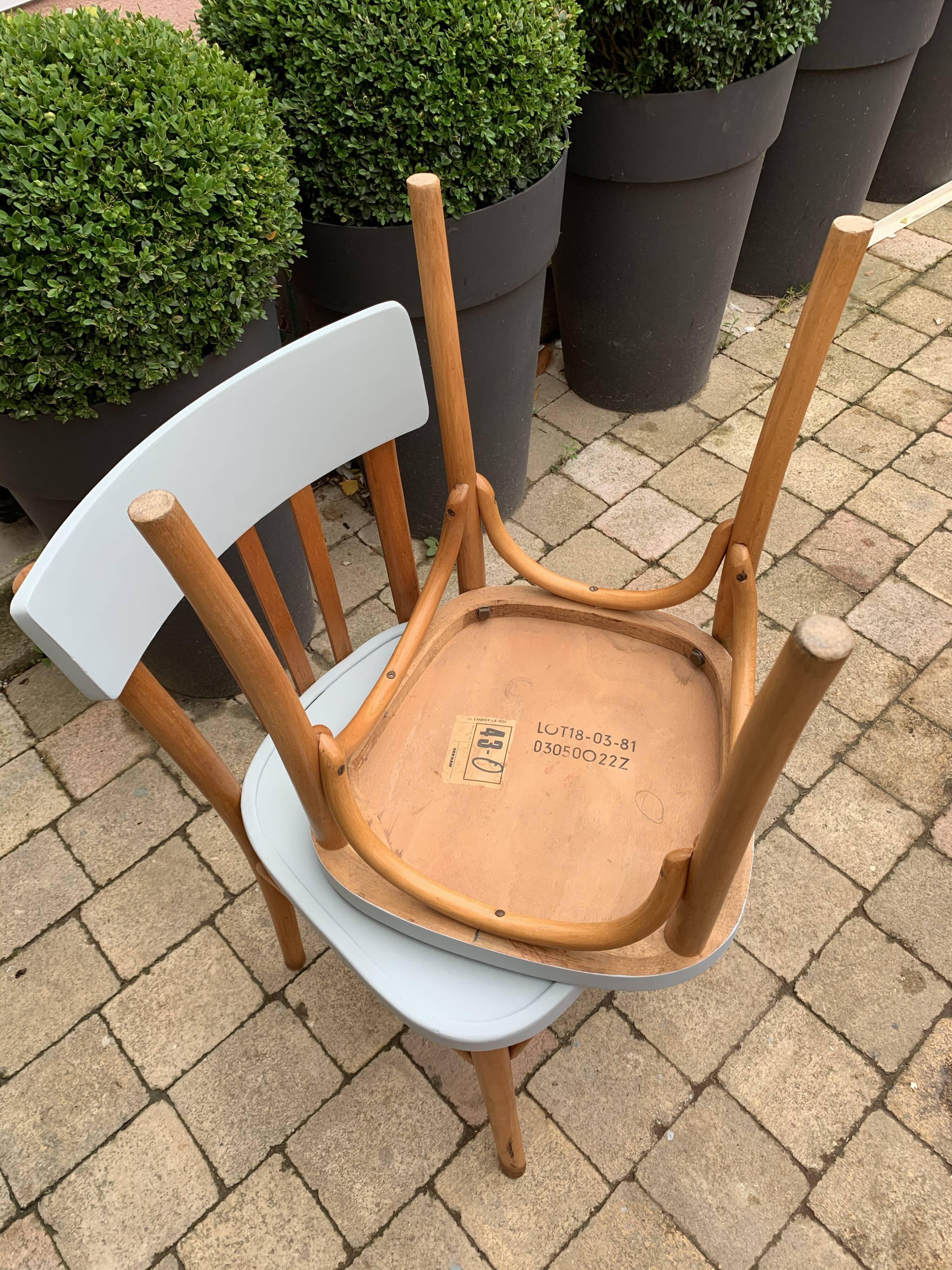 Pair of bistro chairs