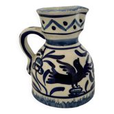 Pichet oiseau bleu