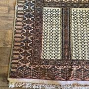 Beige wool Persian rug 210x130