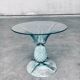 Hollywood Regency Style Brass Patinated Pineapple Side Tables, France, 1970s, Set of 2