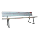 Tough, industrial sofa, 2 meters long, 1960s
