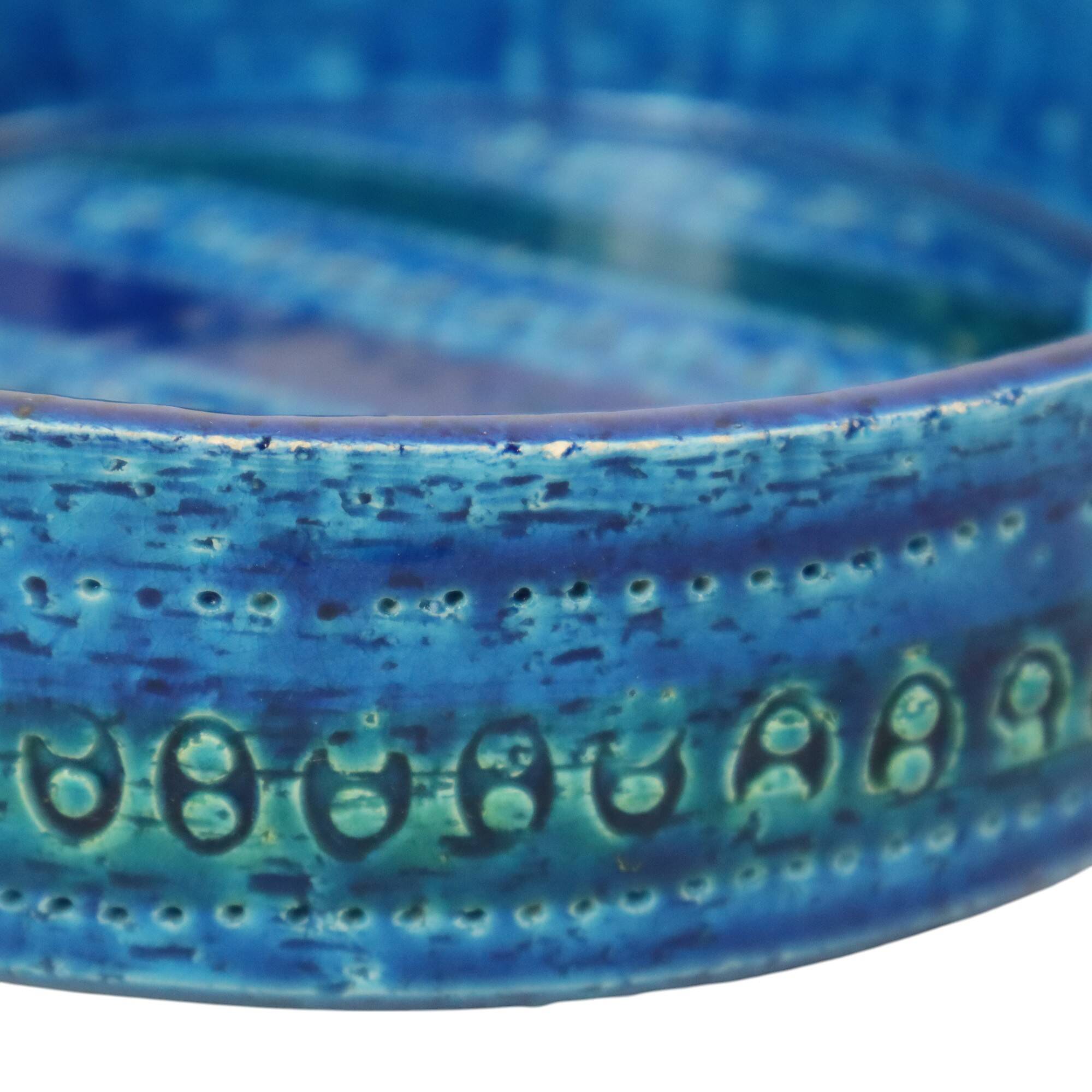 Aldo Londi for Bitossi Ceramics Ashtray Vide Poche Rimini Blue