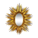 Large Mirror sun and gilded wooden spikes, early 20th century, 99cm