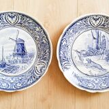 Set of 2 decorative plates "Delft Blauw", Boch,