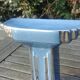 Empty pocket glazed ceramic blue column shape art deco 20s/30s
