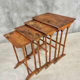Set of 4 nesting tables Art Nouveau 1930s