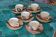 Coffee service – 6 cups and saucers Grand Jean Jourdan, Vallaur