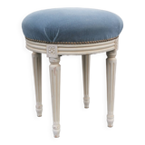 “Louis xvi” style upholstered stool