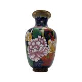 Vase Cloisonné Bleu Cobalt, 1980s