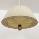 Raffia Bast and Walnut Pendant Lamp by Temde