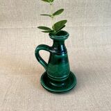 Vase vintage / bougeoir ancien en grès