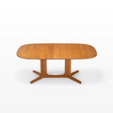 Vintage extendable dining table in beech wood