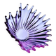 Vase - Grande Coupe en Cristal Violet • Vintage • Cristallerie de Bayel  • 1950