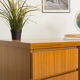 Vintage desk 3 drawers and 1 swing door