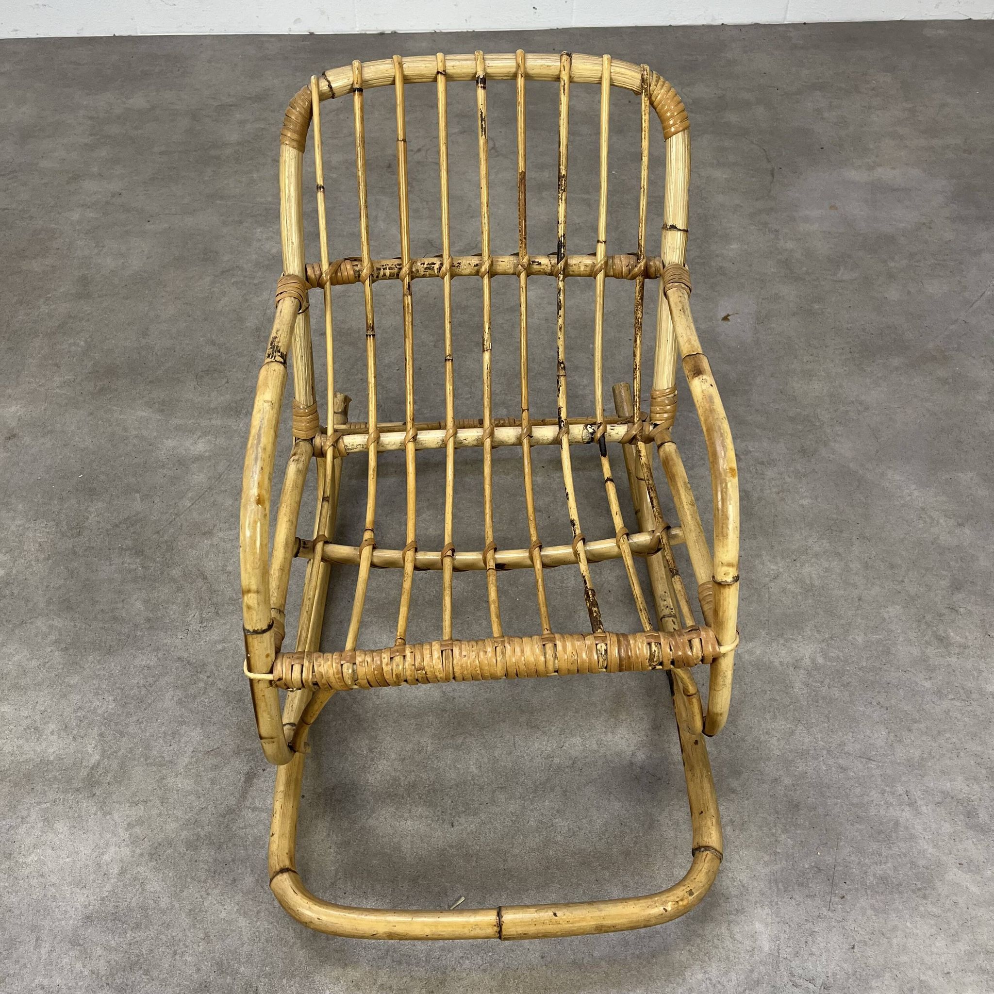 Rocking chair rotin enfant