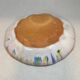 Hagi Ware Hand-Trailed Plate, 13.5 cm — Seseragi