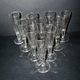 Portieux? Set of 10 cut glass champagne flutes from 1900 bistro.