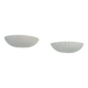 Paire d'applique vintage coquillages, porcelaine blanche, France 1970