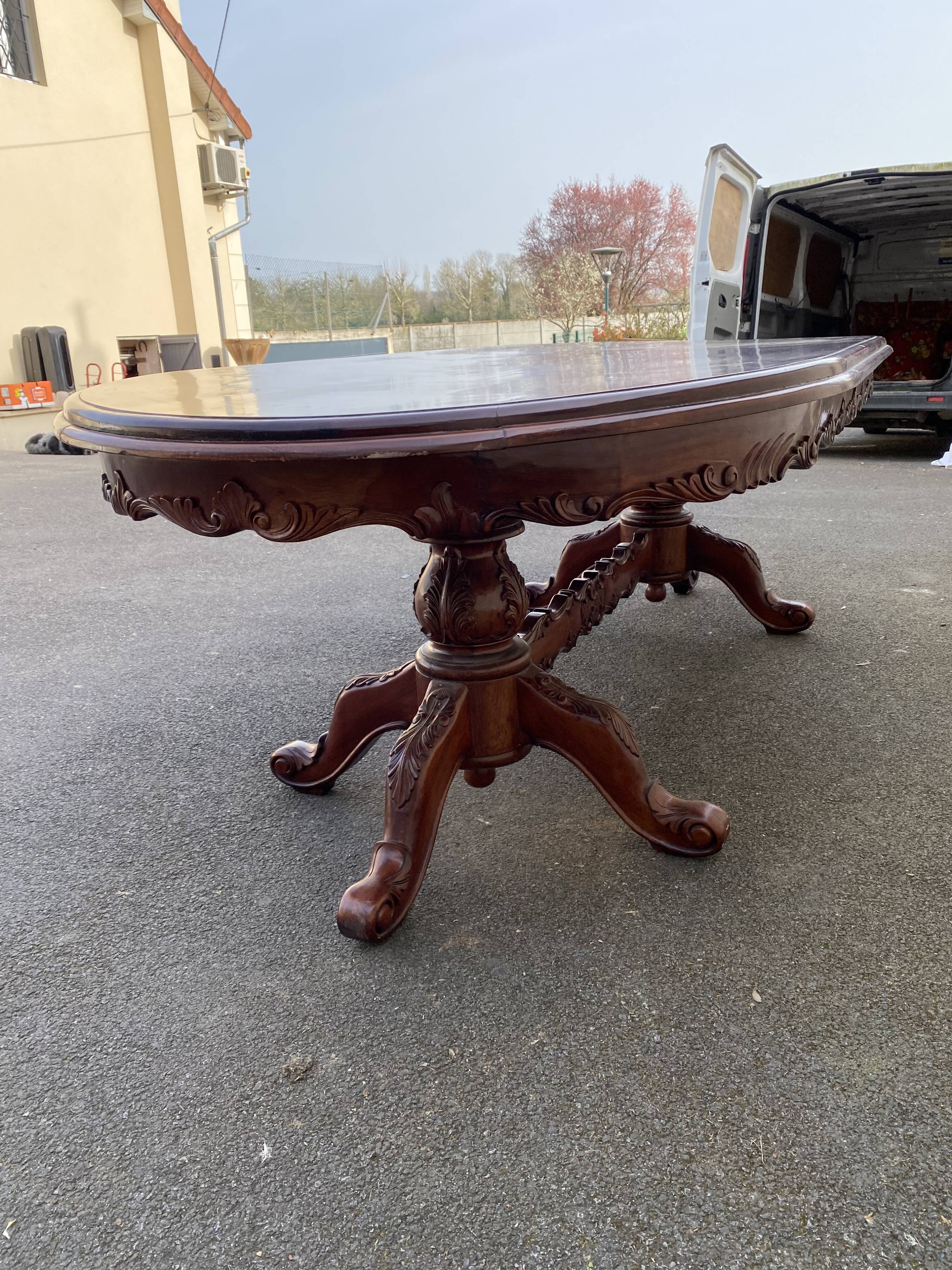 Mahogany dining table