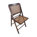 Folding chair caned from the 70s