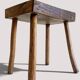 Rustic European Solid Wood Accent Side Table or Stool