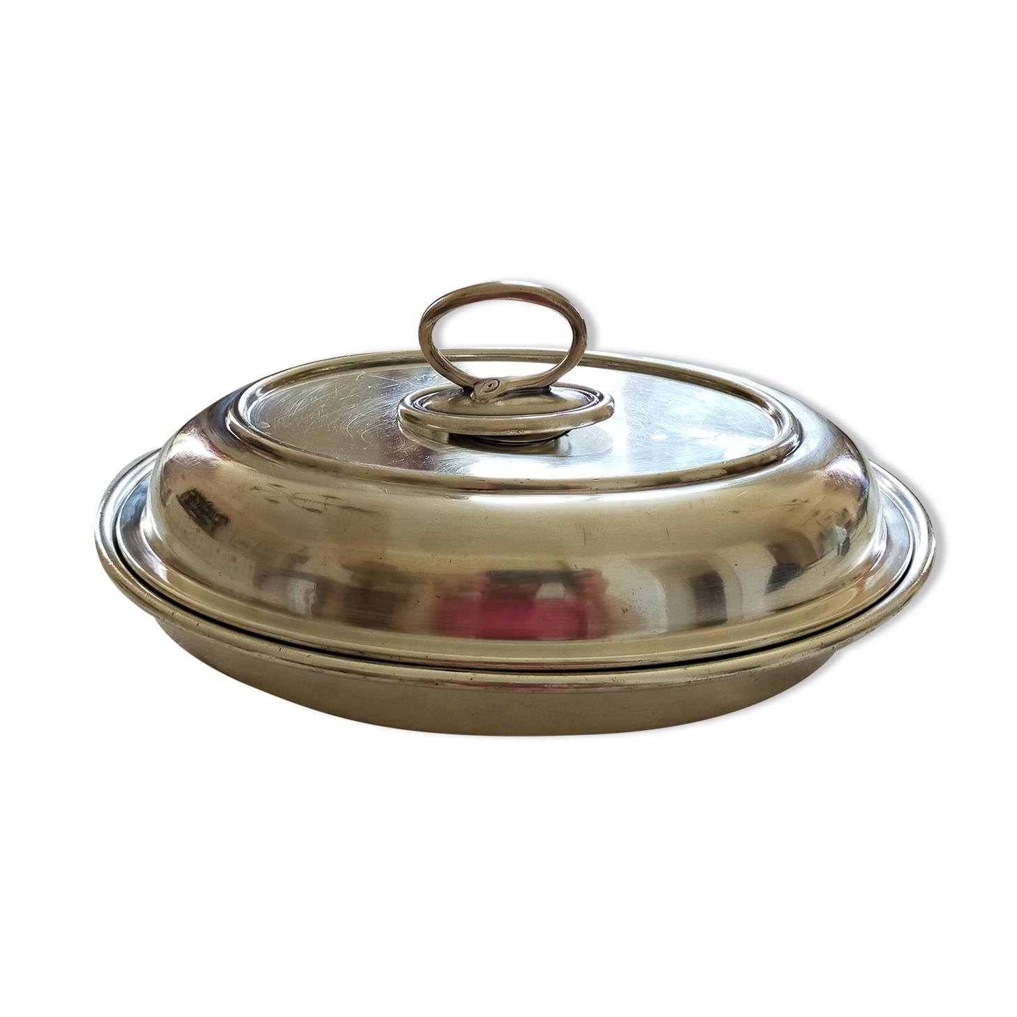 Serving dish / Silver metal vegetable