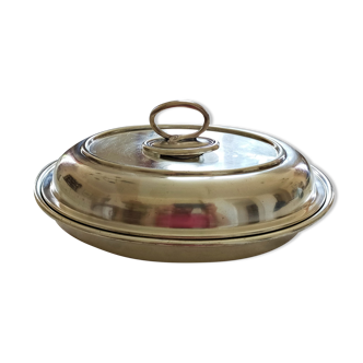 Serving dish / Silver metal vegetable