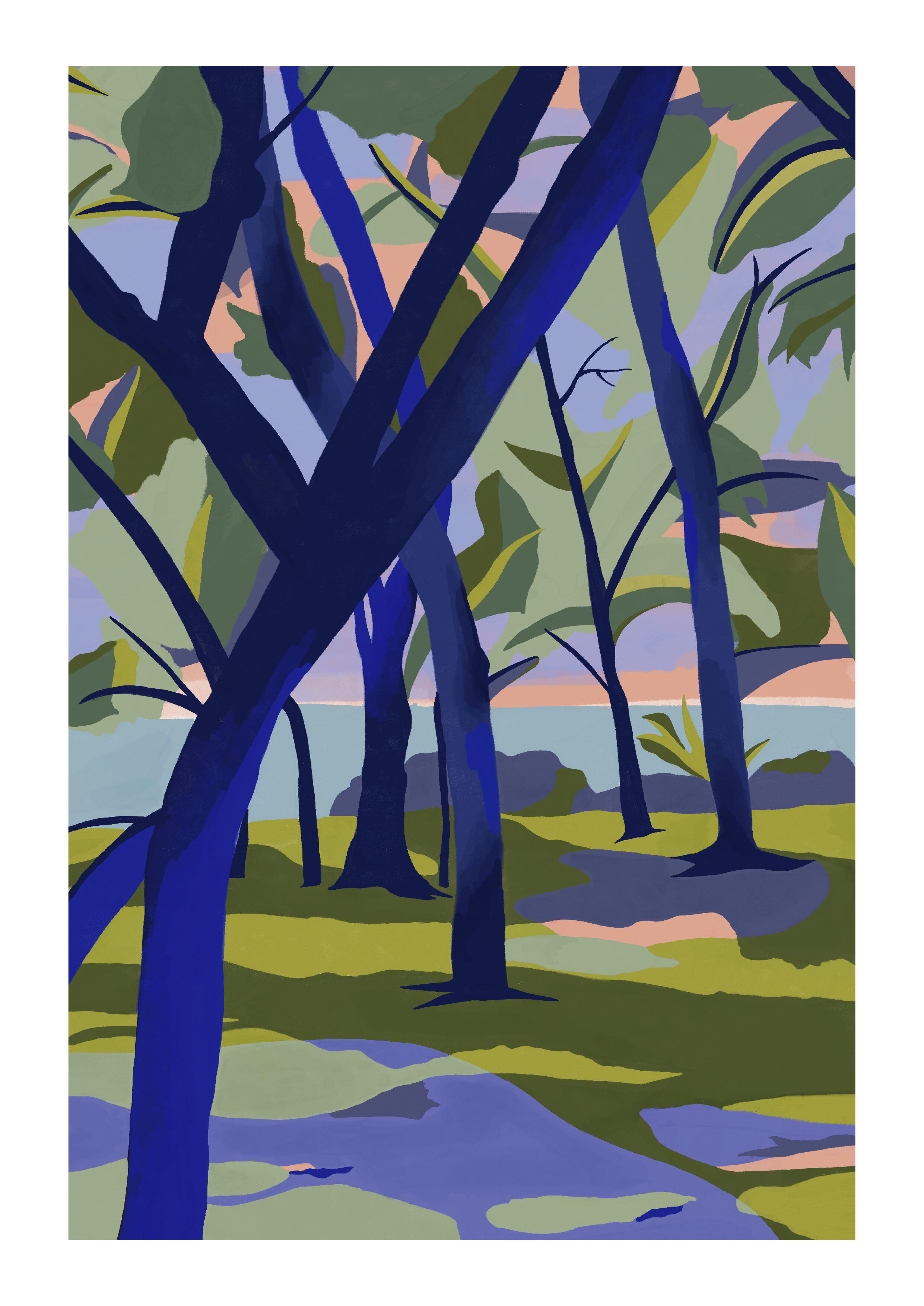 Grand Baie - Limited edition art print (A4)