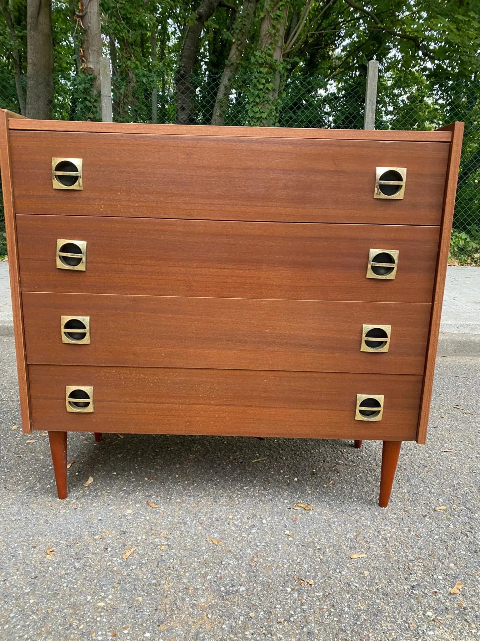 Mid-Century Scandinavian wooden chest of drawers 1960