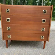 Mid-Century Scandinavian wooden chest of drawers 1960