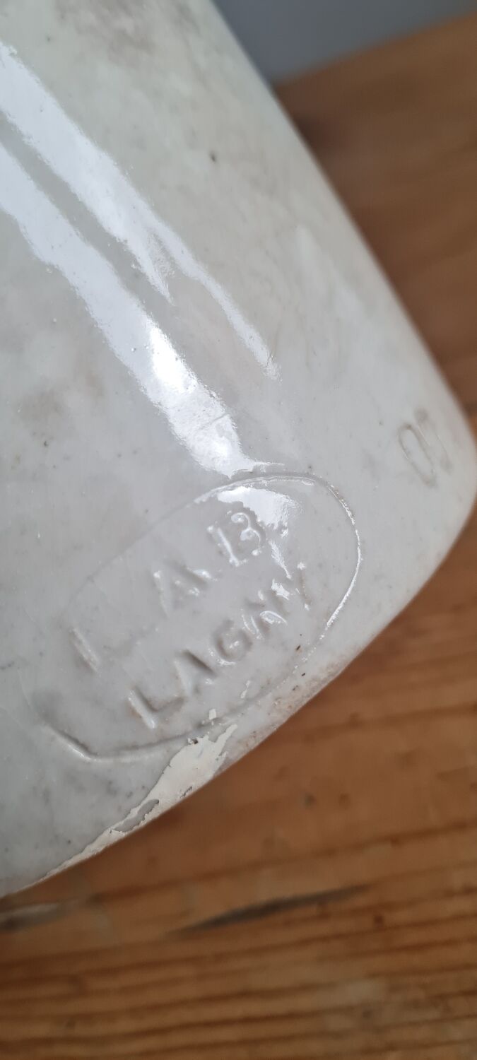 Stoneware mustard pot