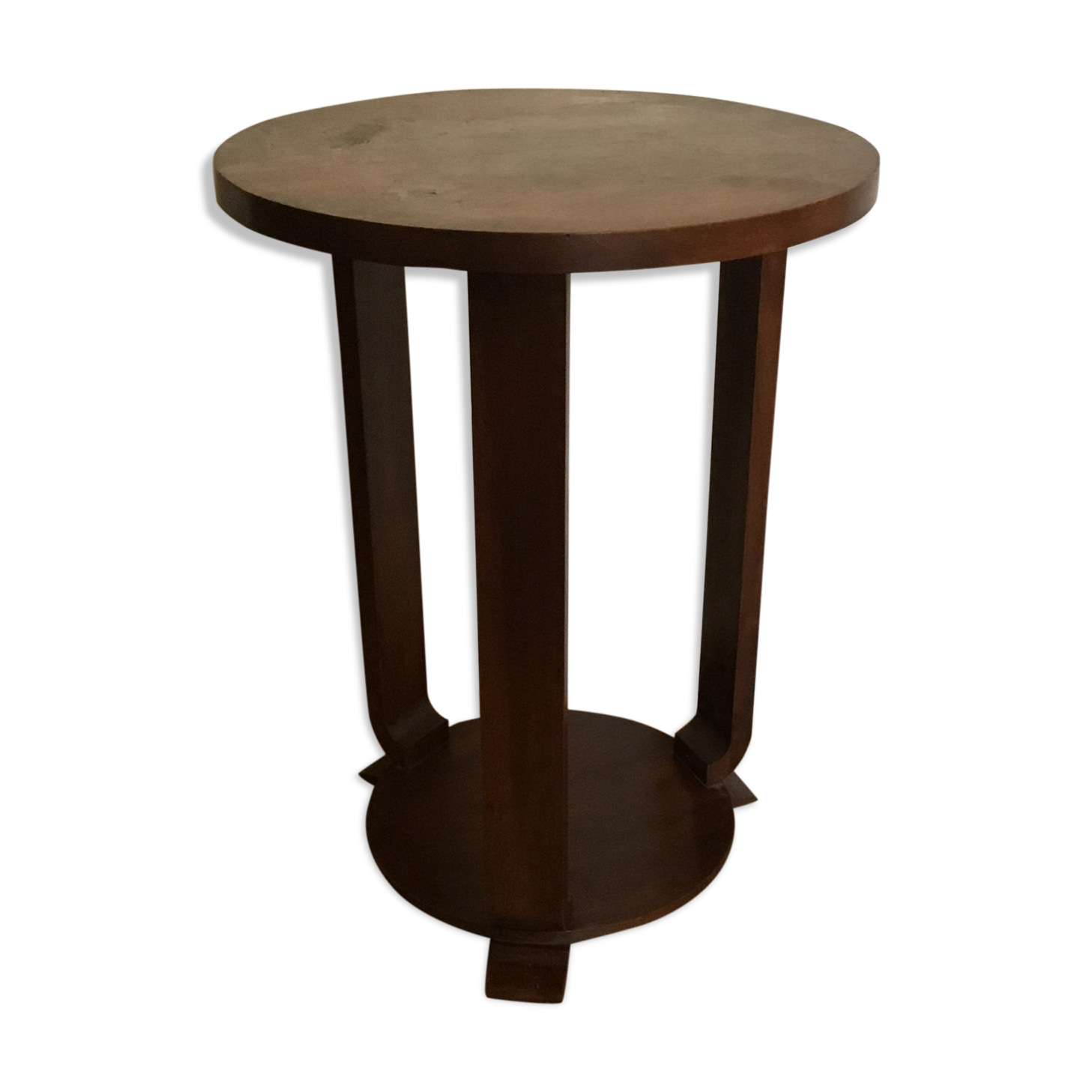 Wooden art deco style side table