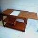 Retro remploy teak & afrormosia drinks trolley hostess trolley, 60s