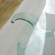 Propeller glass coffee table