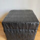 Black leather chest ottoman from Sède