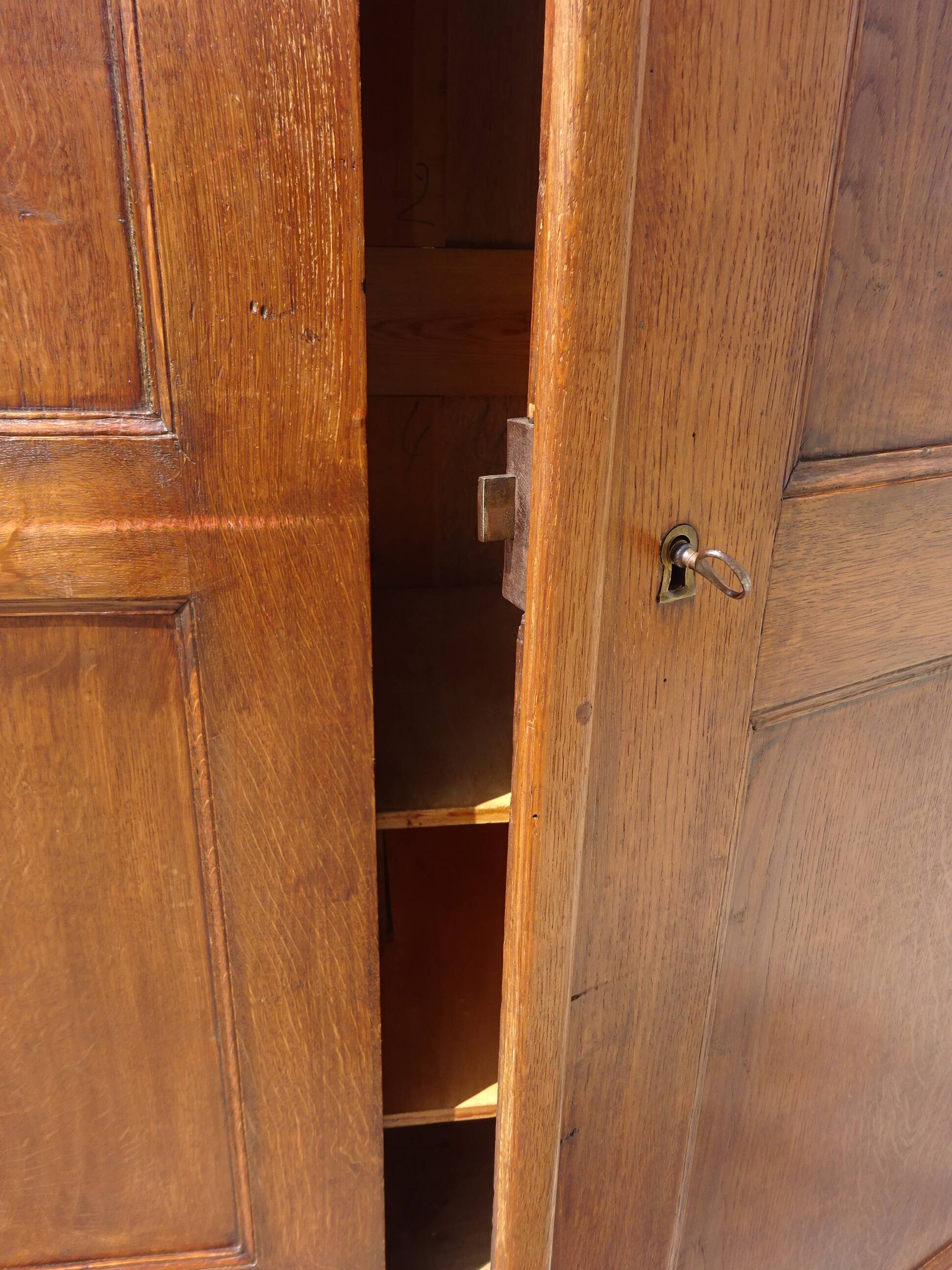 Large Parisian wardrobe in solid oak