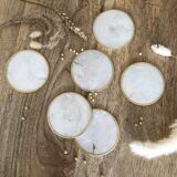 Vintage mother-of-pearl coasters