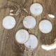Vintage mother-of-pearl coasters