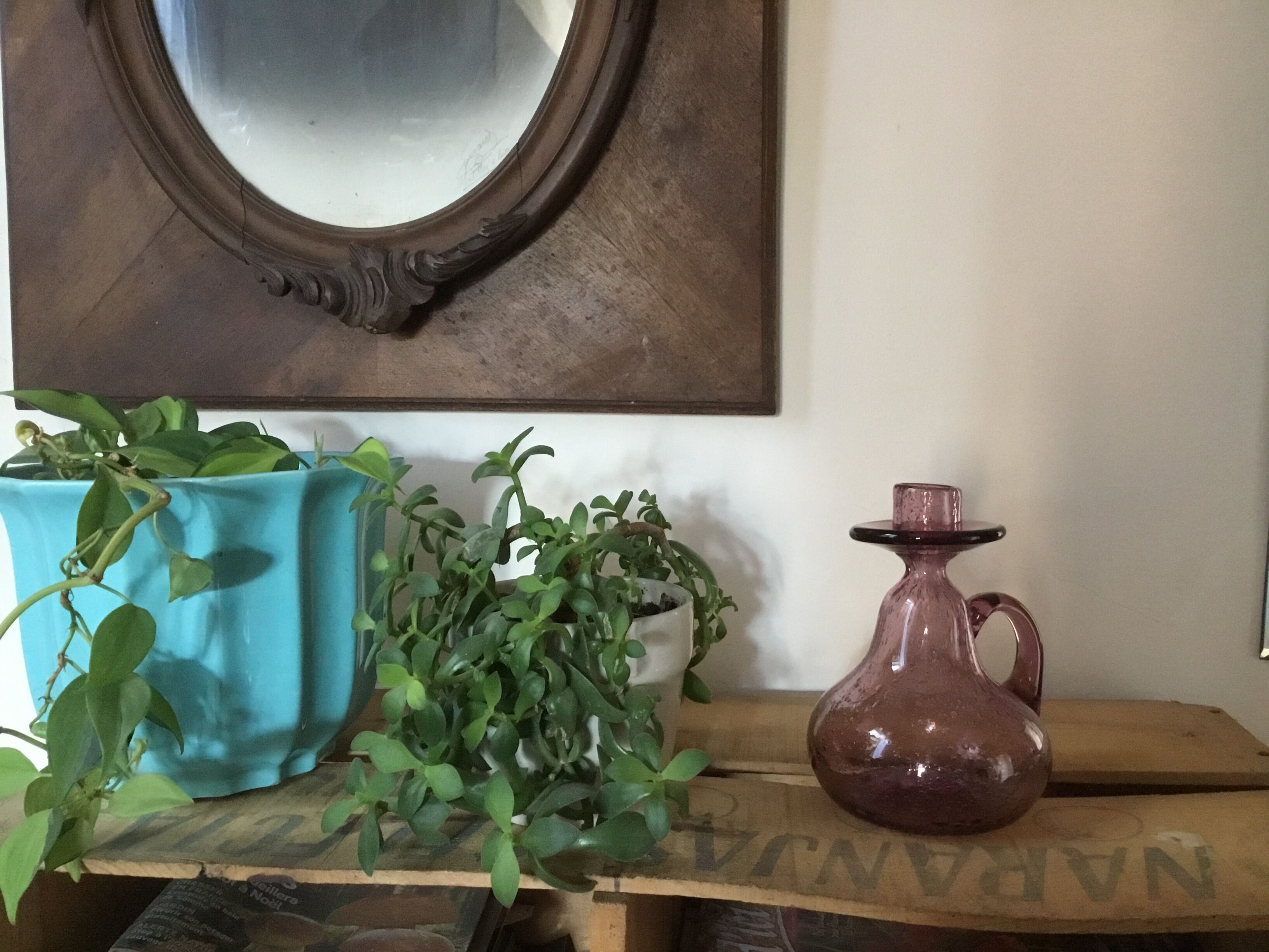 Biot bubble glass candleholder