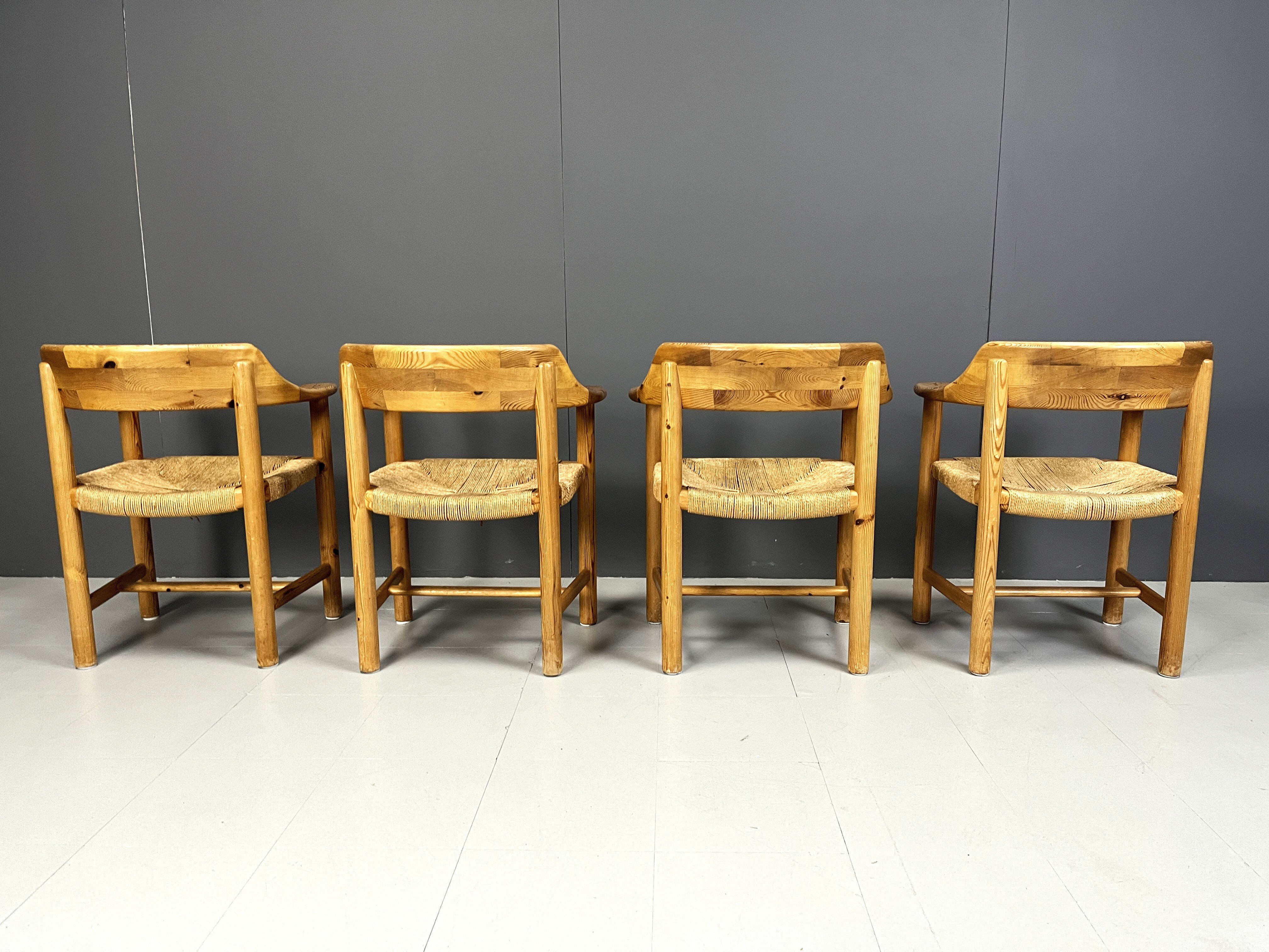 Rainer Daumiller pine wood dining chairs for Hirtshals Savvaerk - set
