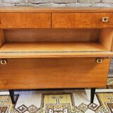 Small sideboard 2 drawers 2 doors year 1960 vintage