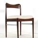 Set of 6 Rosewood AWA Dining Chairs 'Bennekom'  - new upholstery