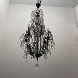 Antique Large Bronze Crystal Chandelier 1920/40’s