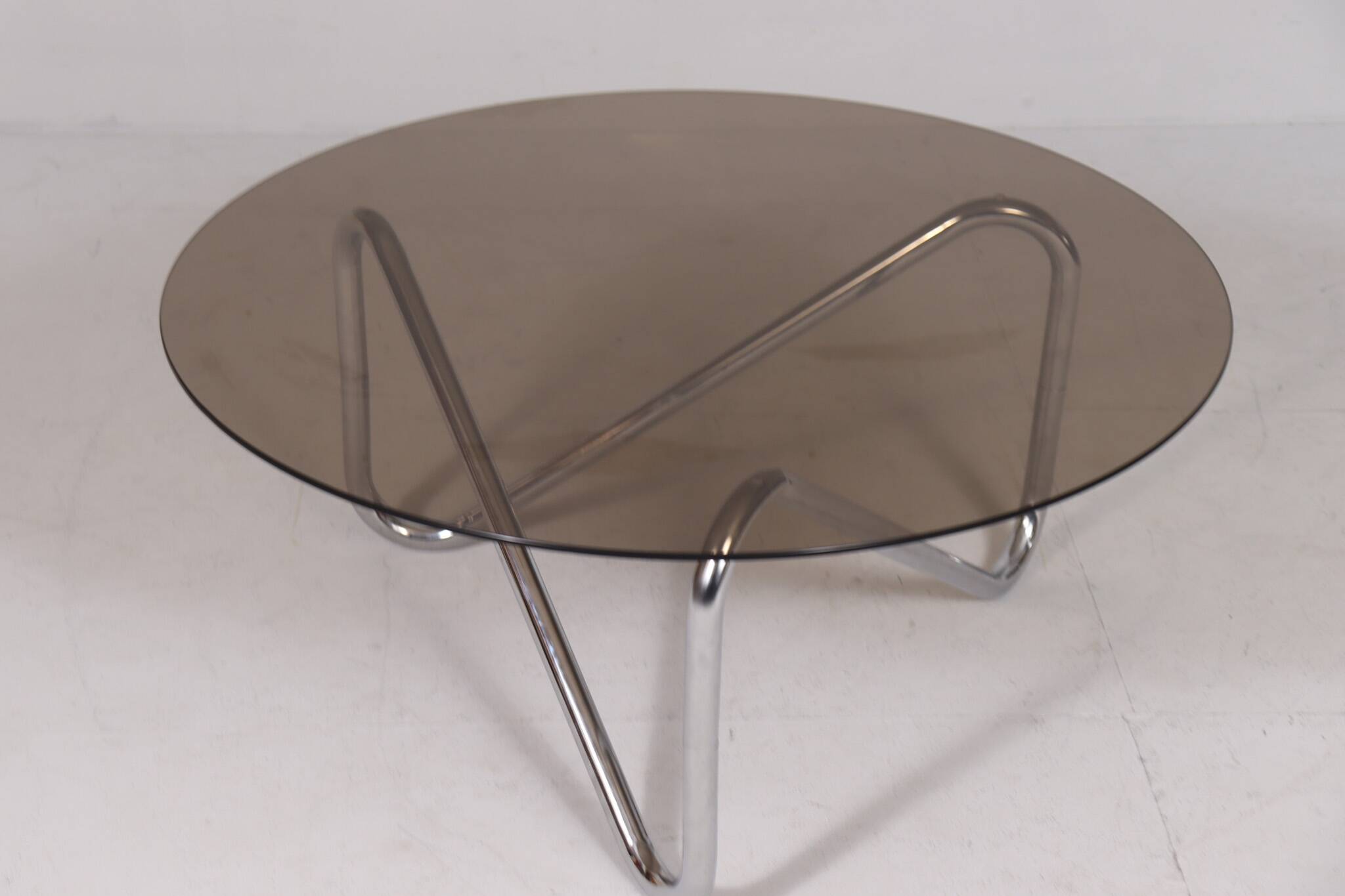 French tubular steel coffee table/coffee table, 1970s
