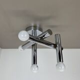 Rare sputnik 'atomic' ceiling light by e.r. nele, temde lights switzerland 1970s