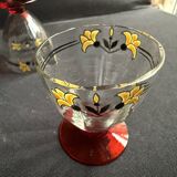 4 Enameled Alcohol Glasses – Art Deco