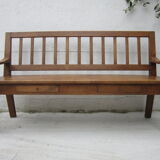 Settle in solid beech