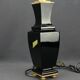 Baccarat, black crystal lamp base